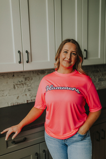 Customer wearing a ST350 Sport-Tek Competitor Tee