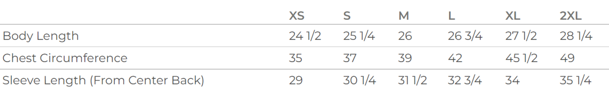 Size chart for a 2787 Augusta Sportswear Women's Attain Color Secure Performance Quarter-Zip Pullover