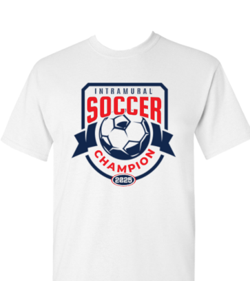 Intramural Soccer Champion with Ball and Shield design idea