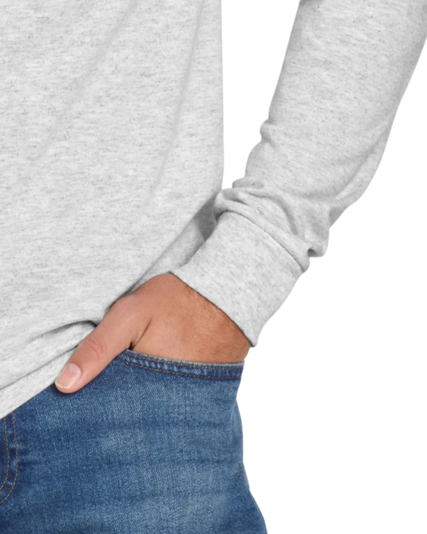 Closeup of a 29LS Jerzees Long Sleeve Tee