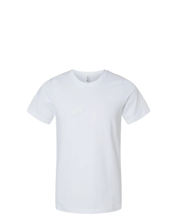 Model wearing a 3001U Bella + Canvas Made in the USA Unisex Tee