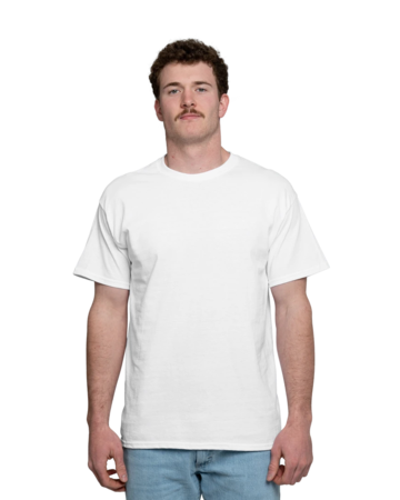 Model wearing a 5000 Gildan Heavy Cotton T-Shirt