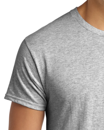 Closeup of a 5170 Hanes ComfortBlend Tee