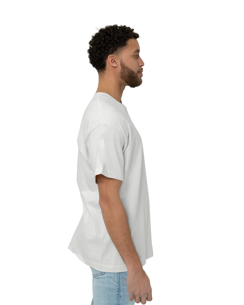 Image of a model wearing a 5180 Hanes Beefy-T