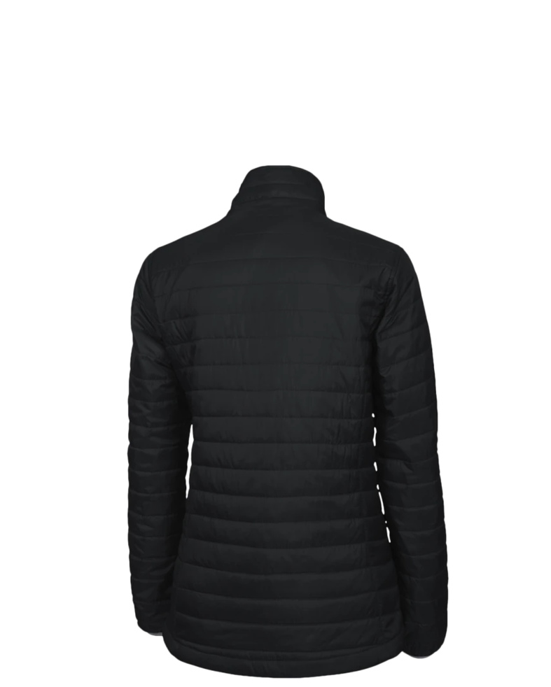 Image of a model wearing a 5640 Charles River Women's Lithium Quilted Jacket