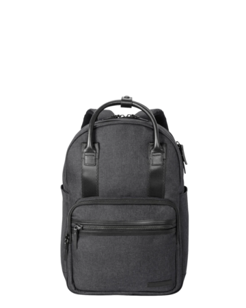 Model wearing a BB18821 Brooks Brothers® Grant Dual-Handle Backpack