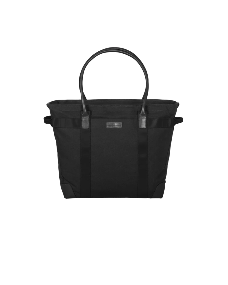 Image of a model wearing a BB18840 Brooks Brothers® Wells Laptop Tote