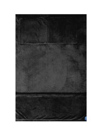 Model wearing a BP75 Port Authority Packable Travel Blanket