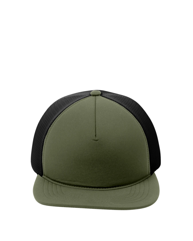 Image of a model wearing a C937 Port Authority Flexfit 110 Foam Outdoor Cap