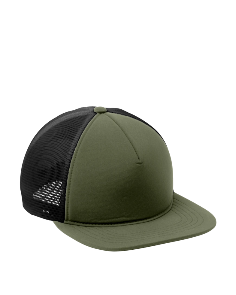 Image of a model wearing a C937 Port Authority Flexfit 110 Foam Outdoor Cap