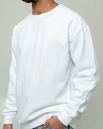 Closeup of a CC1566 Comfort Colors Crewneck Sweatshirt