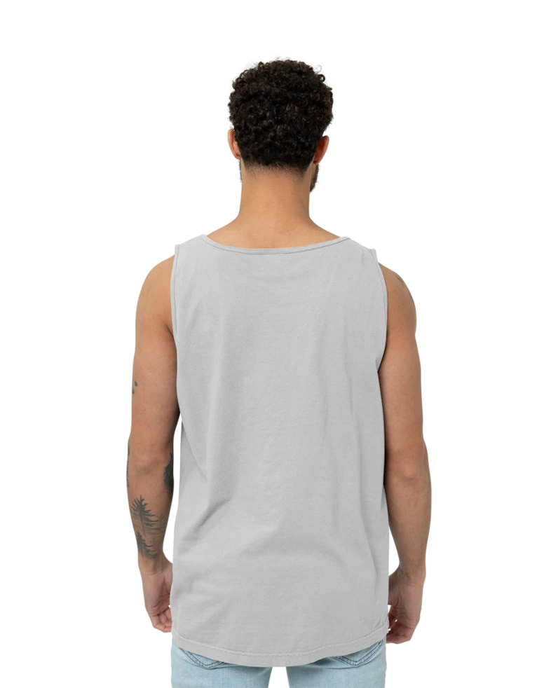 Image of a model wearing a CC9360 Comfort Colors Pigment Dyed Tank Top 