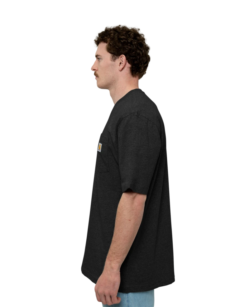 Image of a model wearing a CTK87 Carhartt Workwear Pocket Short Sleeve T-Shirt