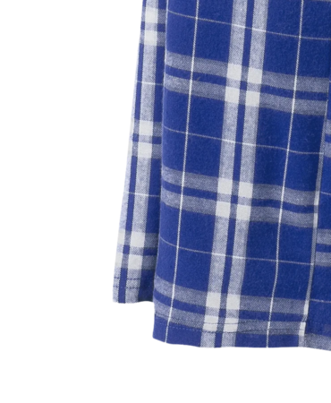 Closeup of a DT1800 District Young Mens Flannel Plaid Pant