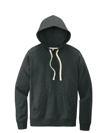 Model wearing a DT8100 District Re-Fleece Hoodie