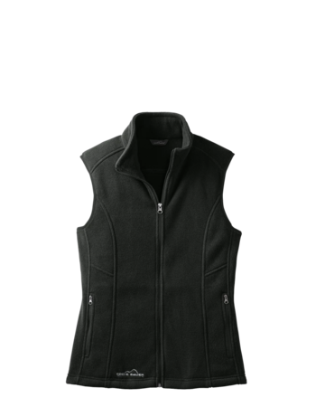 Model wearing a EB205 Eddie Bauer Ladies Fleece Vest