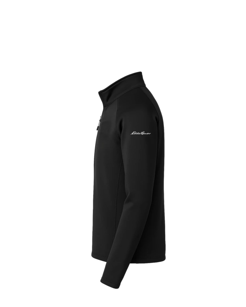 Image of a model wearing a EB234 Eddie Bauer 1/2-Zip Performance Fleece
