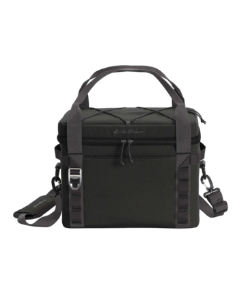 Model wearing a EB800 Eddie Bauer Max Cool 24-Can Cooler