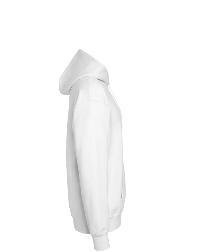 Image of a model wearing a F170 Hanes Pullover Hooded Sweatshirt