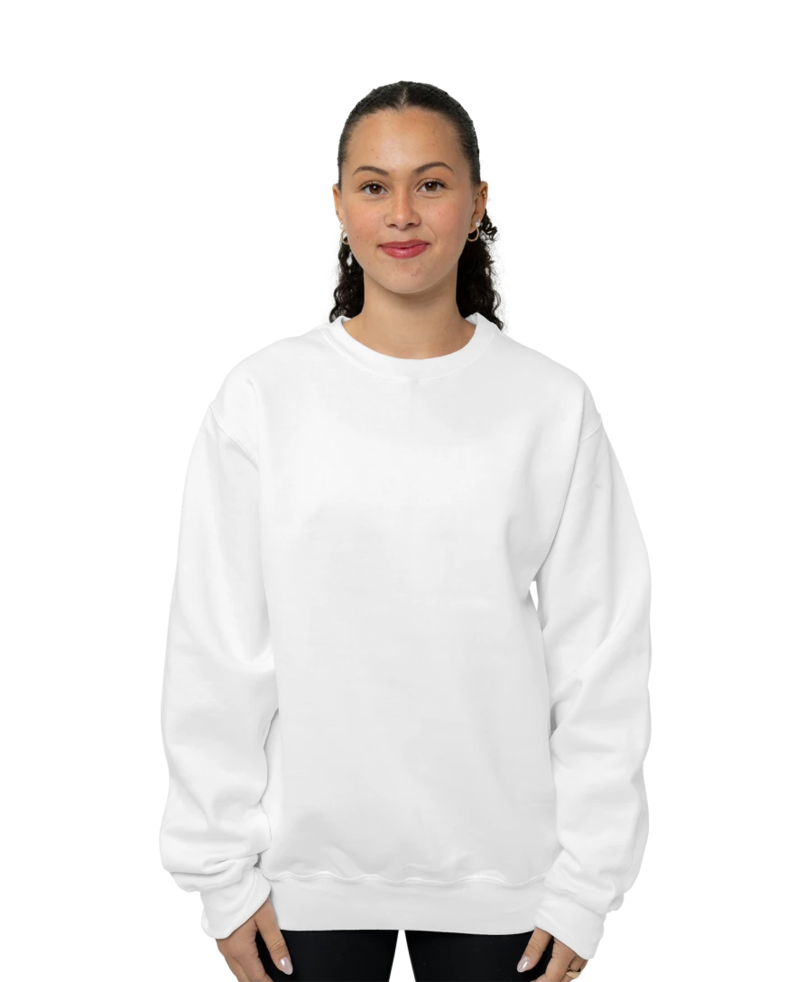 Image of a model wearing a PC90 Port & Company Crewneck Sweatshirt