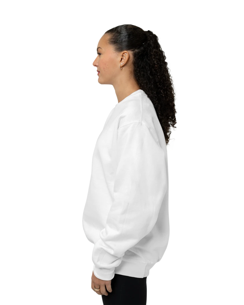 Image of a model wearing a PC90 Port & Company Crewneck Sweatshirt