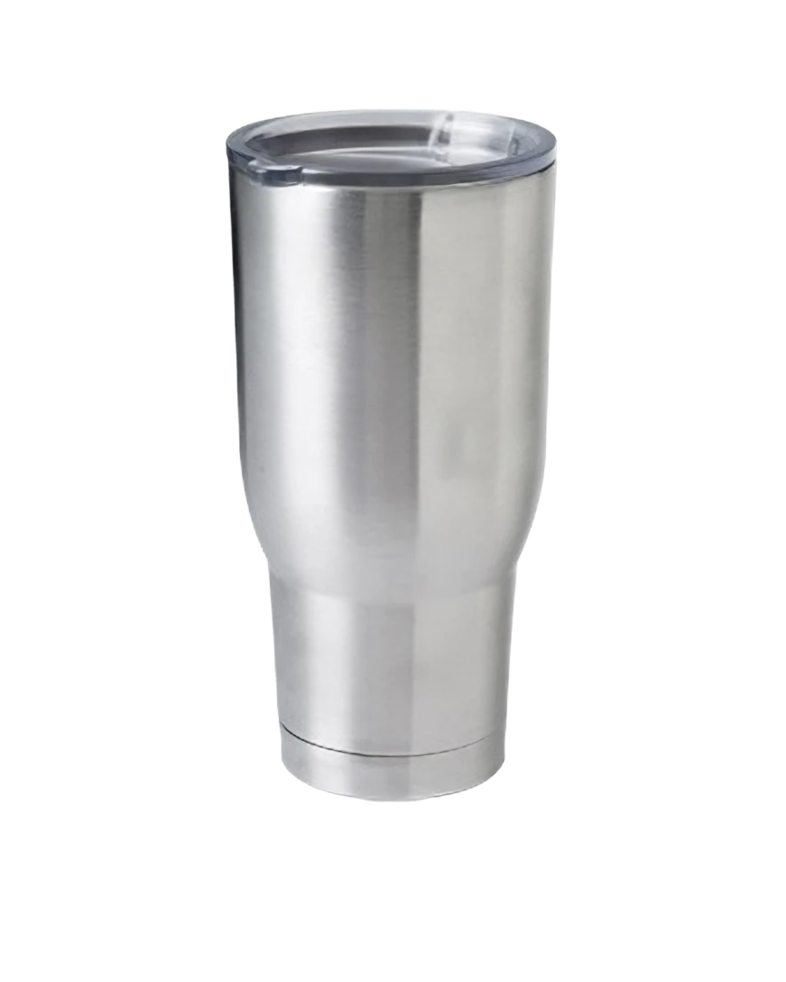 Image of a model wearing a PRO32 32 oz. Stainless Steel, Double Walled, Vacuum Insulated with Copper Lining Pro Travel Tumbler