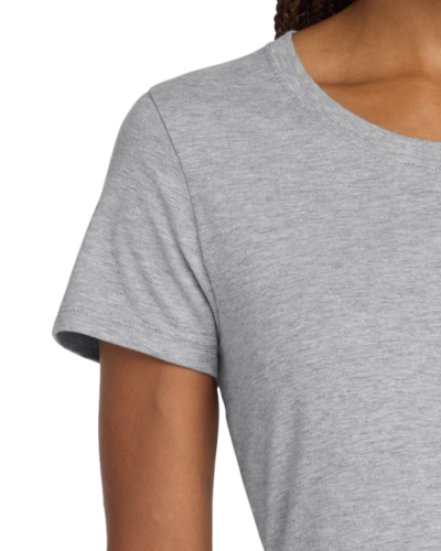 Closeup of a SL04 Hanes Junior Fit Nano-T