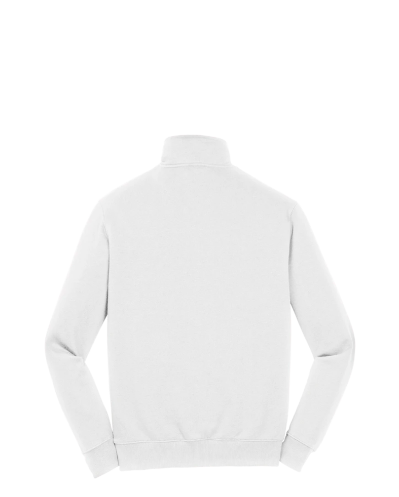 Image of a model wearing a ST253 Sport-Tek 1/4 Zip Sweatshirt