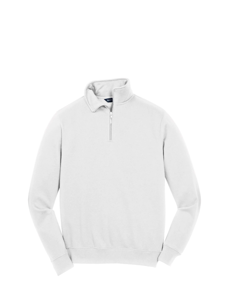 Image of a model wearing a ST253 Sport-Tek 1/4 Zip Sweatshirt