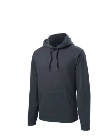 Model wearing a ST290 Sport-Tek Repel Hooded Pullover