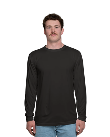 Model wearing a ST350LS Sport-Tek - Long Sleeve Competitor Tee