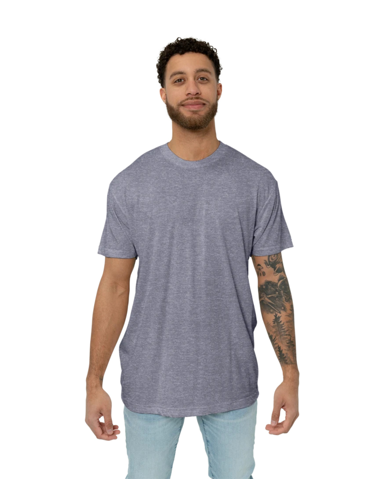 Image of a model wearing a TR401 American Apparel Tri-Blend Tee