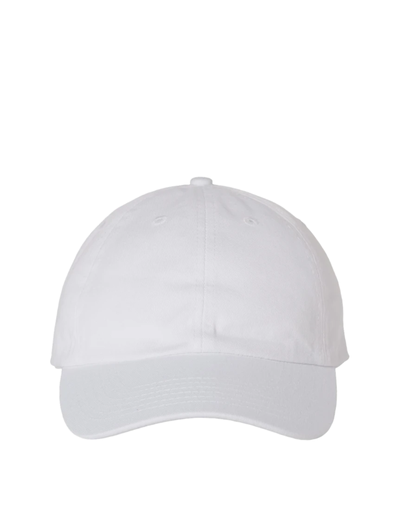 Image of a model wearing a VC300 Valucap Bio-Washed Cap